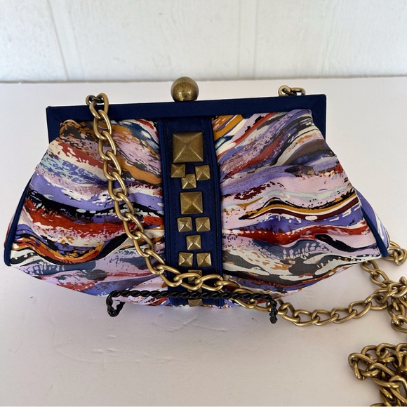 ARIA BY MARY FRANCES SATIN SHOULDER BAG - Picture 1 of 12